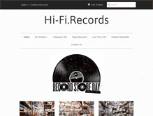 Tablet Screenshot of hifi-records.com